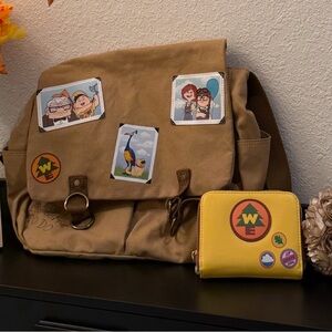 Loungefly Disney Pixar Russel Wilderness Explorer Mini Zipper wallet with bag